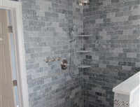 completed shower remodeling